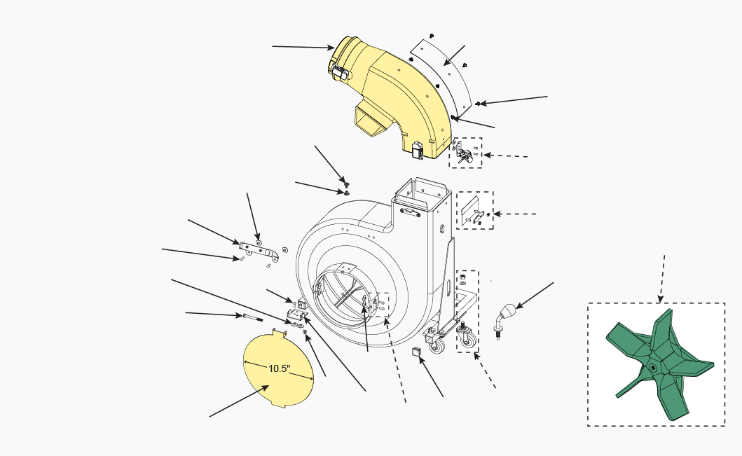 Blower Replacement Parts | Leaf Vacuum Parts | Cyclone ...